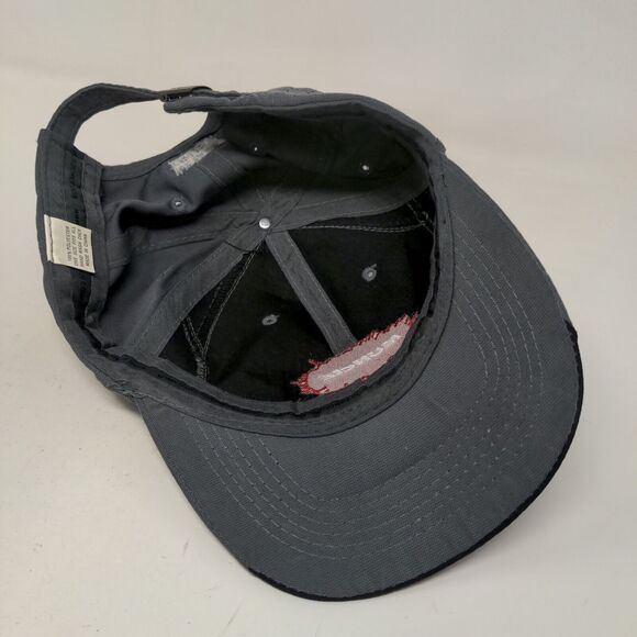 Unbranded Men's Slideback Hat Gray OSFA Embroidered Muncie We Built Trust Logo - Picture 6 of 7